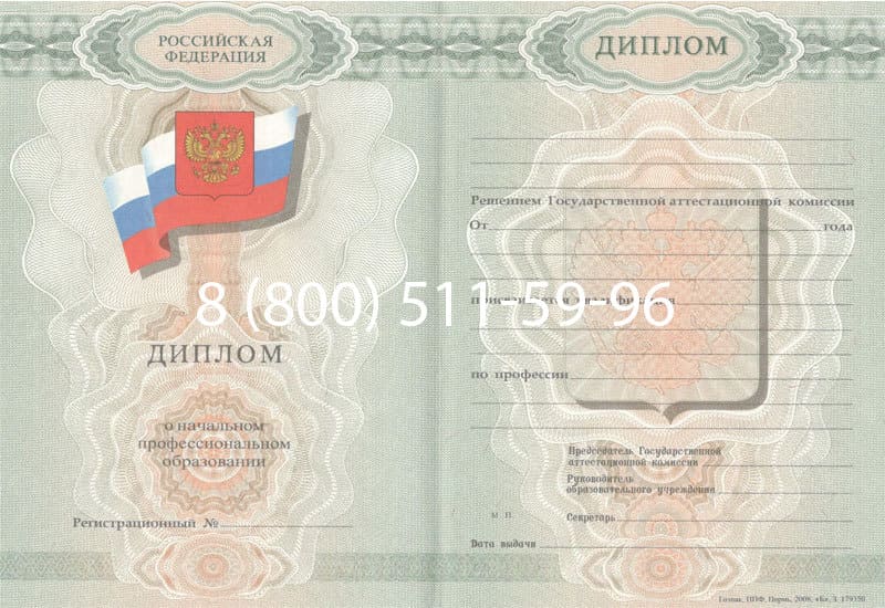 Купить Диплом о начальном образовании  2007-2009 годов в Раменском