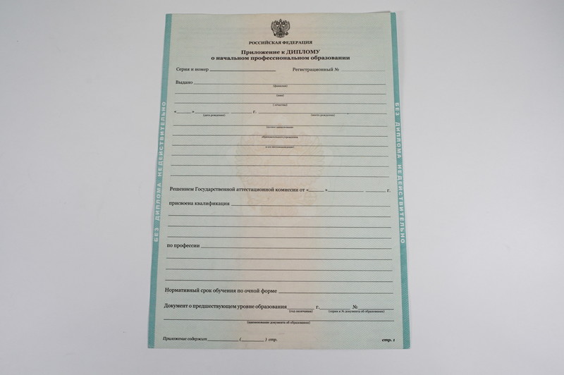 Диплом о начальном образовании  2010-2024 годов в Раменском