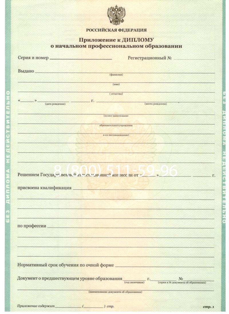 Заказать Диплом ПТУ 2014-2024 года в Раменском