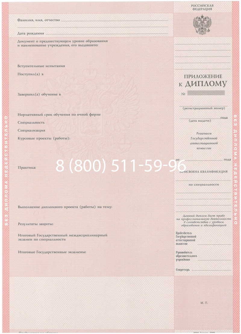 Купить Диплом техникума 2003-2006 годов в Раменском